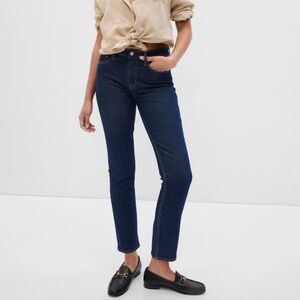 NWT GAP Vintage Slim Mid Rise Jeans 29/8 Tall Dark Blue Denim Classic